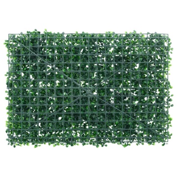 Gard din frunze de arbust artificiale, 6 buc., verde, 40x60 cm - Img 4