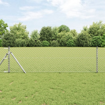 Gard din Link în Lanț 0.8x10 m Oțel Zincat - Img 1