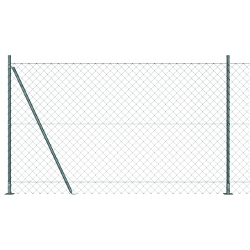 Gard din plasă de lanț Set de 2 Verde Metal, fir vopsit Mare - Img 2