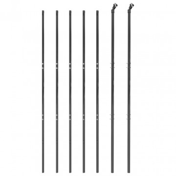 Gard plasă de sârmă, antracit, 1,4x10 m, oțel galvanizat - Img 3