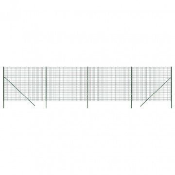 Gard plasă de sârmă, verde, 1,8x10 m, oțel galvanizat - Img 2