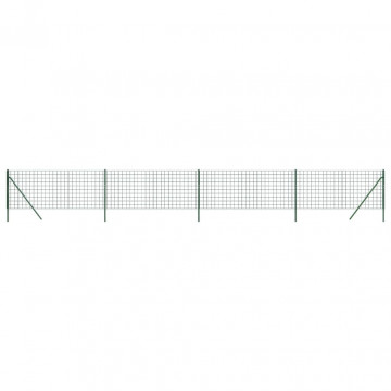 Gard plasă de sârmă, verde, 1x10 m, oțel galvanizat - Img 2
