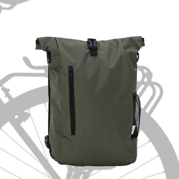 Geanta de bicicletă 20 L Verde Măslin 31x13x58 cm - Img 1