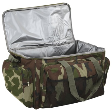 Geantă de pescuit, verde camuflaj, țesătură oxford impermeabilă - Img 4