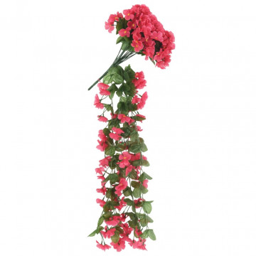 Ghirlande de flori artificiale, 3 buc., roze, 85 cm - Img 3