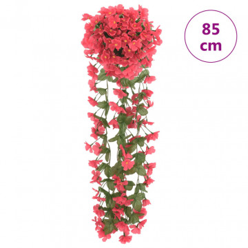 Ghirlande de flori artificiale, 3 buc., roze, 85 cm - Img 5