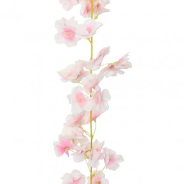 Ghirlande de flori artificiale, 6 buc., roz deschis, 180 cm - Img 4