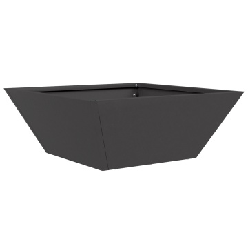 Ghiveci Metalic Negru Metal 40 x 40 x 15 cm Durabil - Img 2