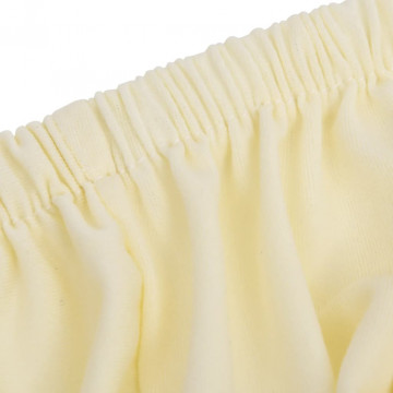 Husă elastică pentru canapea cu 2 locuri poliester jersey crem - Img 6