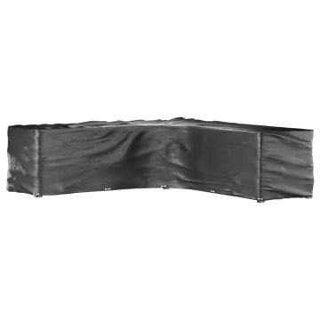 Husă mobilier de grădină formă în L, 20 ocheți, 300x300x90 cm - Img 2