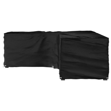 Husă mobilier de grădină în formă de L 18 ocheți, 220x285x80 cm - Img 4