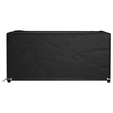 Husă pentru mobilier de grădină, 8 ocheți, 160x120x75 cm pătrat - Img 3
