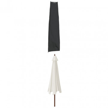 Husă pentru umbrelă de grădină neagră 190x50/30 cm Oxford 420D - Img 2