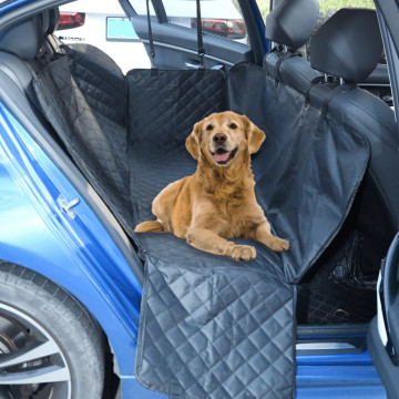 Husă scaun auto pentru câini, negru, 137x46x50 cm - Img 1