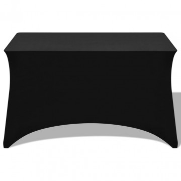Huse de masă elastice, 2 buc, negru, 183 x 76 x 74 cm - Img 1