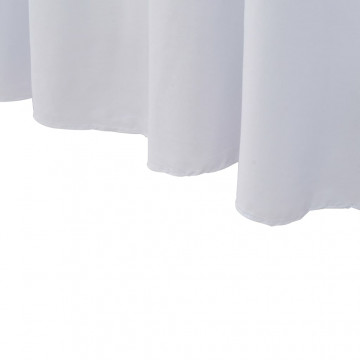 Huse elastice de masă lungi, 2 buc., alb, 120 x 60,5 x 74 cm - Img 4