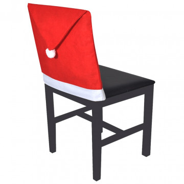 Huse spătar de scaun model căciulă de Moș Crăciun - Img 2
