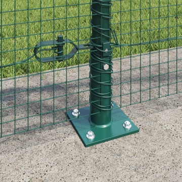 Împrejmuire din Sârmă Sudată cu 13 Țâruși Flanșați Verde 0.8x50 m Oțel - Img 4