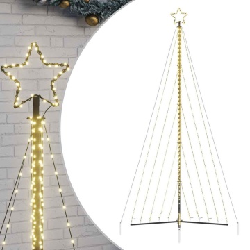 Instalație brad de Crăciun 570 LED-uri, alb cald, 400 cm - Img 2