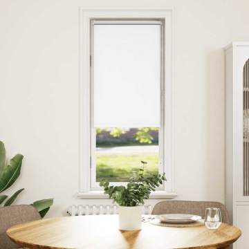 Jaluză cu role opace alb 50x150 cm lățime material 45,7 cm - Img 2