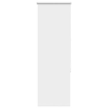 Jaluză cu role opace alb 60x150 cm lățime material 55,7 cm - Img 1