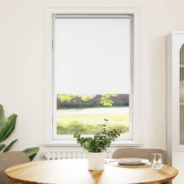 Jaluză cu role opace alb 85x130 cm lățime material 80,7 cm - Img 2
