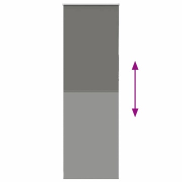 Jaluză cu role opace gri 70x210 cm lățime material 65,7 cm - Img 8