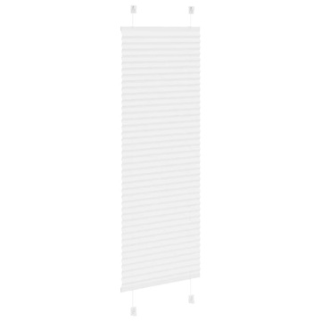 Jaluză plisată alb 40x100 cm Lățime țesătură 39,4cm poliester - Img 4
