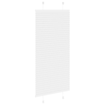 Jaluză plisată alb 65x100 cm Lățime țesătură 64,4cm poliester - Img 4