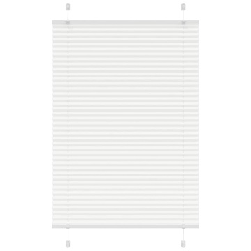 Jaluză plisată alb 90x150 cm Lățime țesătură 89,4cm poliester - Img 1