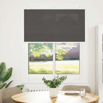 Jaluză plisată negru 105x150 cm Lățime țesătură 104,4 cm - Img 2