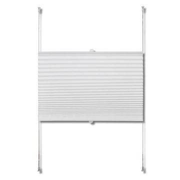 Jaluzea plisse, alb, 50x125 cm, pliuri - Img 4