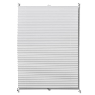 Jaluzea plisse, alb, 70x125 cm, pliuri - Img 2