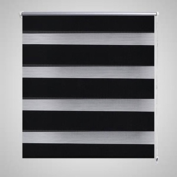 Jaluzea tip zebră, 70 x 120 cm, negru - Img 1