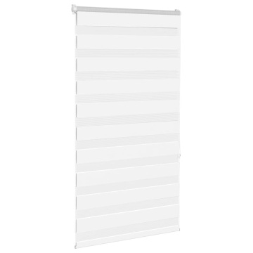 Jaluzea tip zebra alb lățime țesătură 65,9 cm poliester - Img 3