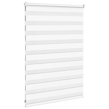 Jaluzea tip zebra alb lățime țesătură 90,9 cm poliester - Img 4