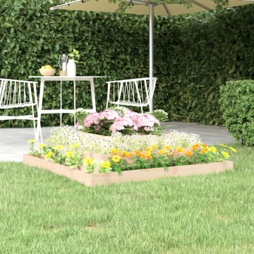 Jardinieră, 110x110x27 cm, lemn masiv de pin - Img 1