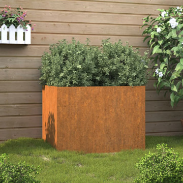 Jardinieră, 62x47x46 cm, oțel corten - Img 1