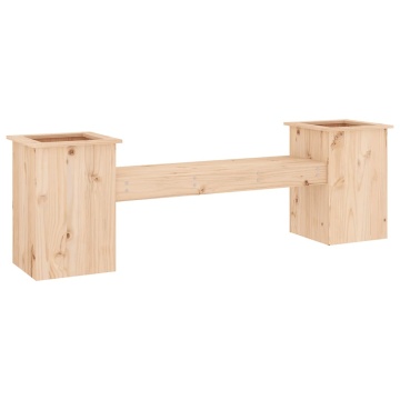 Jardinieră bancă, 184,5x39,5x56,5 cm, lemn masiv de pin - Img 5