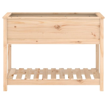 Jardinieră cu raft, 111,5x54x81 cm, lemn masiv de pin - Img 8