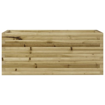 Jardinieră de grădină, 110x40x45,5 cm, lemn de pin impregnat - Img 8