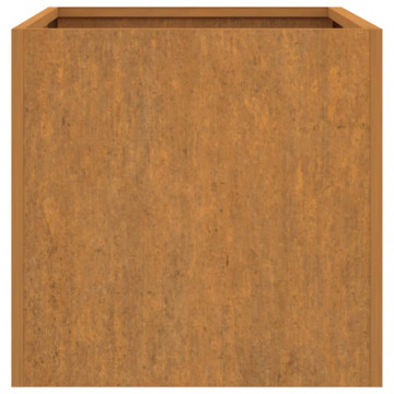 Jardinieră, ruginiu, 62x40x39 cm, oțel corten - Img 5