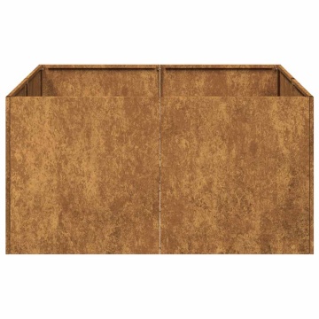 Jardinieră Rusty 80x80x40 cm Oțel pentru intemperii - Img 8