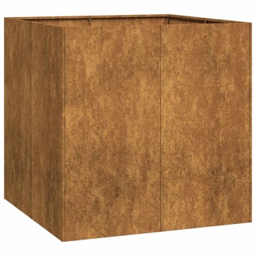 Jardinieră Rusty 80x80x80 cm Oțel pentru intemperii - Img 2