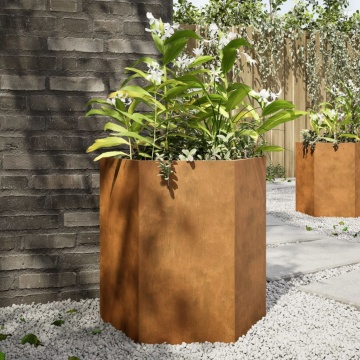 jardiniere de grădină 46x40x45 cm oțel de intemperii - Img 1