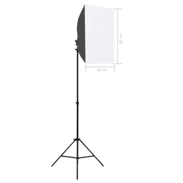 Kit studio foto cu lumini softbox și fundal - Img 4