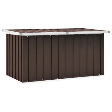 Ladă de depozitare pentru grădină, maro, 129 x 67 x 65 cm - Img 1