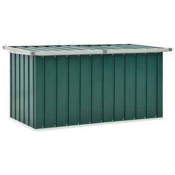 Ladă de depozitare pentru grădină, verde, 129 x 67 x 65 cm - Img 1