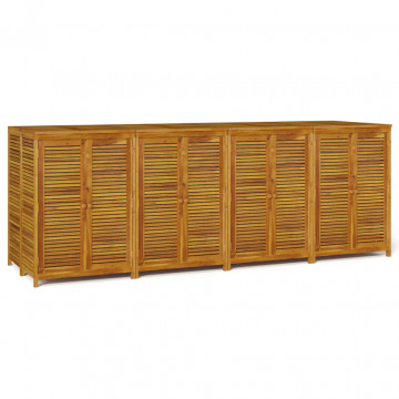 Ladă depozitare de grădină, 280x87x104 cm, lemn masiv acacia - Img 2