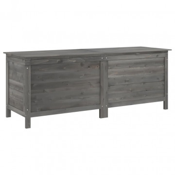 Ladă depozitare grădină antracit 150x50x56,5 cm lemn masiv brad - Img 2